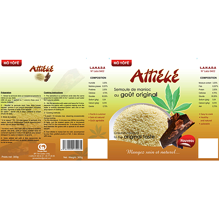 Attiéké - GROUPE OBAN - Paquet 300g