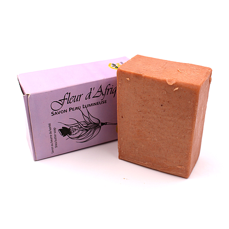 "Fleur d'Afrique" Savon au beurre de karité - Boîte de 200g