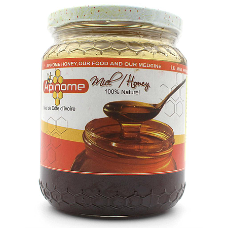 Miel naturel - APINOME - pot en verre 450g